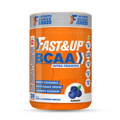 Fast&Up BCAA - Jar of 30 servings - Blueberry flavour - Cyclop.in
