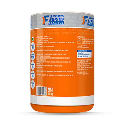 Fast&Up BCAA - Jar of 30 servings - Lime & Lemon Flavour - Cyclop.in