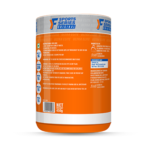 Fast&Up BCAA - Jar of 30 servings - Orange Flavour - Cyclop.in