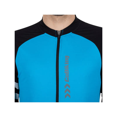 Firefox Full Sleeve Cycling Jersey - Blue/Black - Cyclop.in