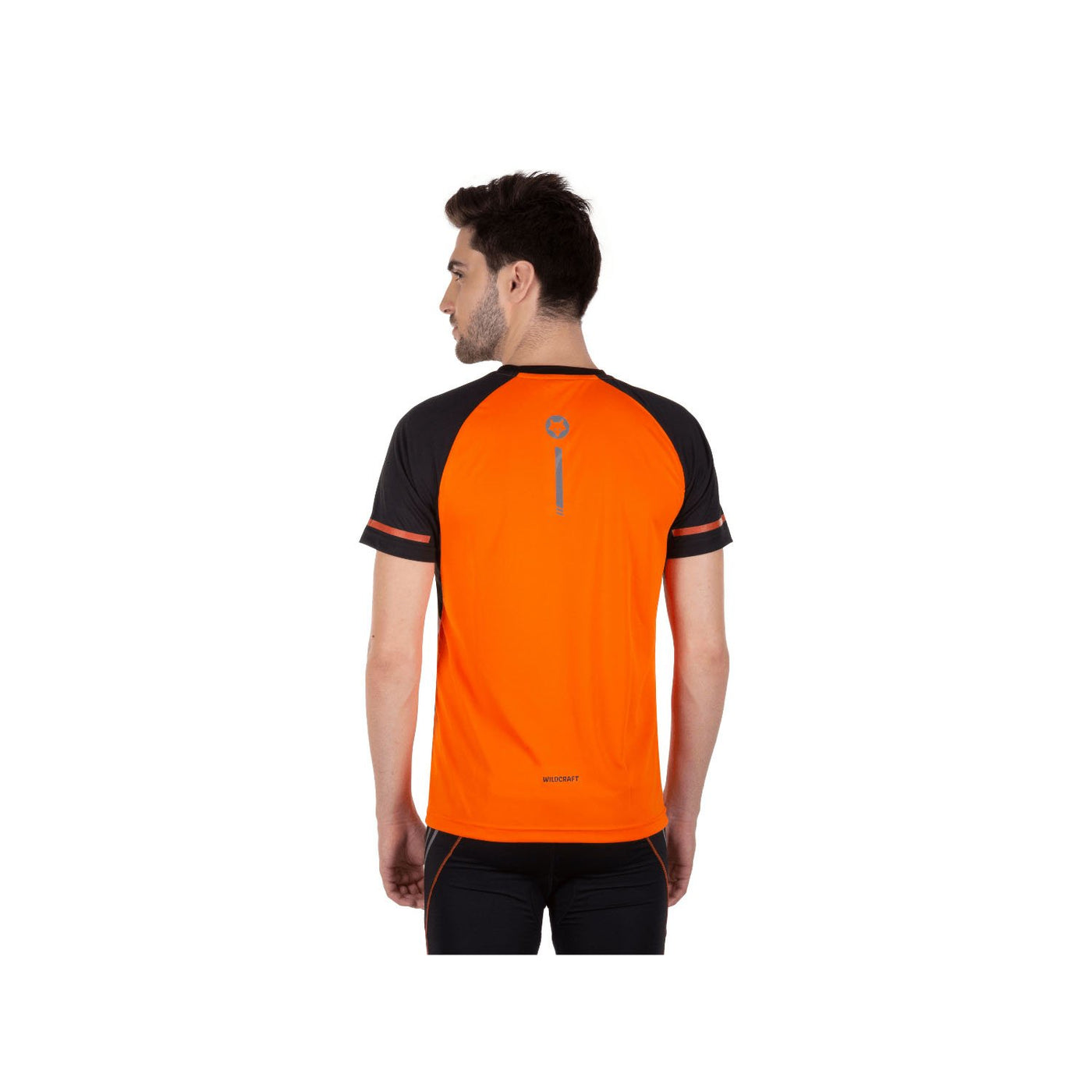 Firefox Quick Dry Poly T Shirt - Orange/Black - Cyclop.in