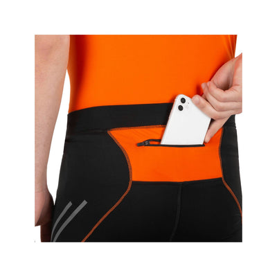 Firefox Full Length Leg Warmer - Black/Orange - Cyclop.in