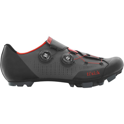 Fizik Infinito X1 MTB Shoe - Grey/Red - Cyclop.in