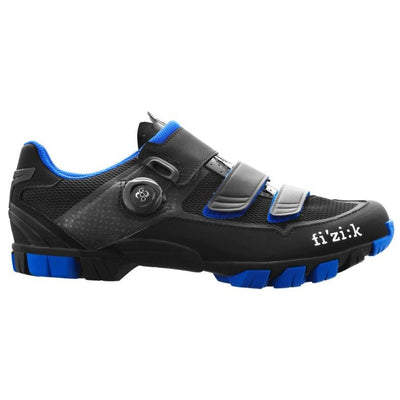Fizik M6B Uomo Boa MTB Shoes - Black/Blue - Cyclop.in