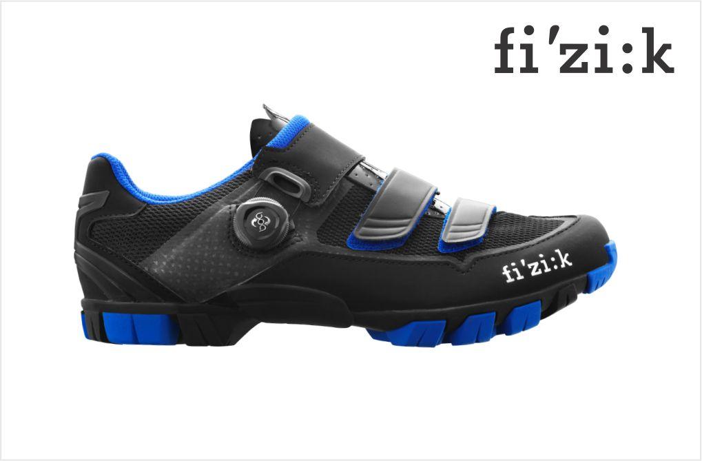 Fizik M6B Uomo Boa MTB Shoes - Black/Blue - Cyclop.in