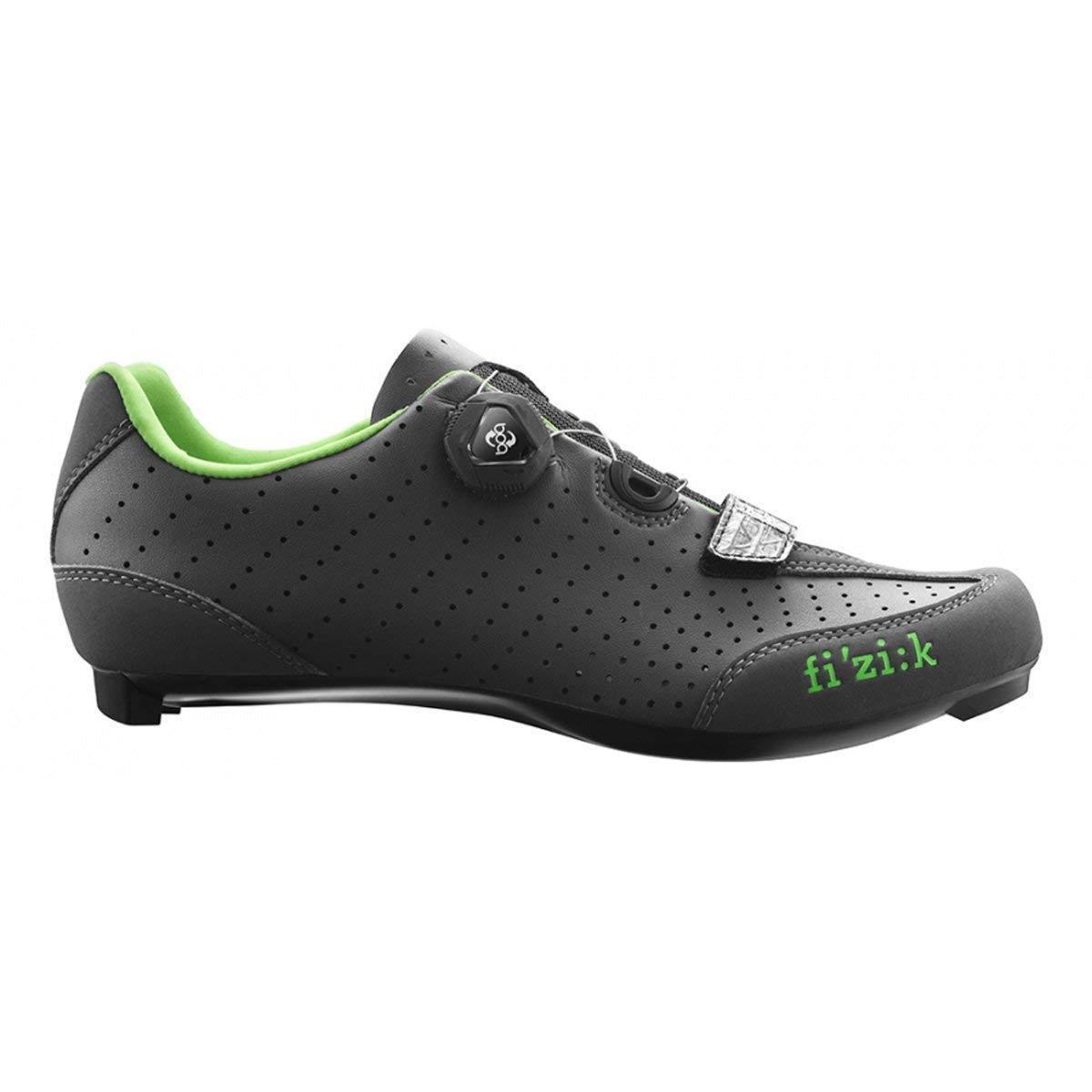 Fizik R3 Uomo BOA Road Cycling Shoes - Grey/Green - Cyclop.in
