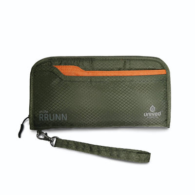 Unived Sports RRUNN Passport Travel Wallet with Hand Strap - Military Green - Cyclop.in