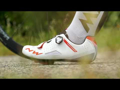 Northwave Tribute 2 Carbon Triathlon Shoes - White/Black/Multi Colour - Cyclop.in