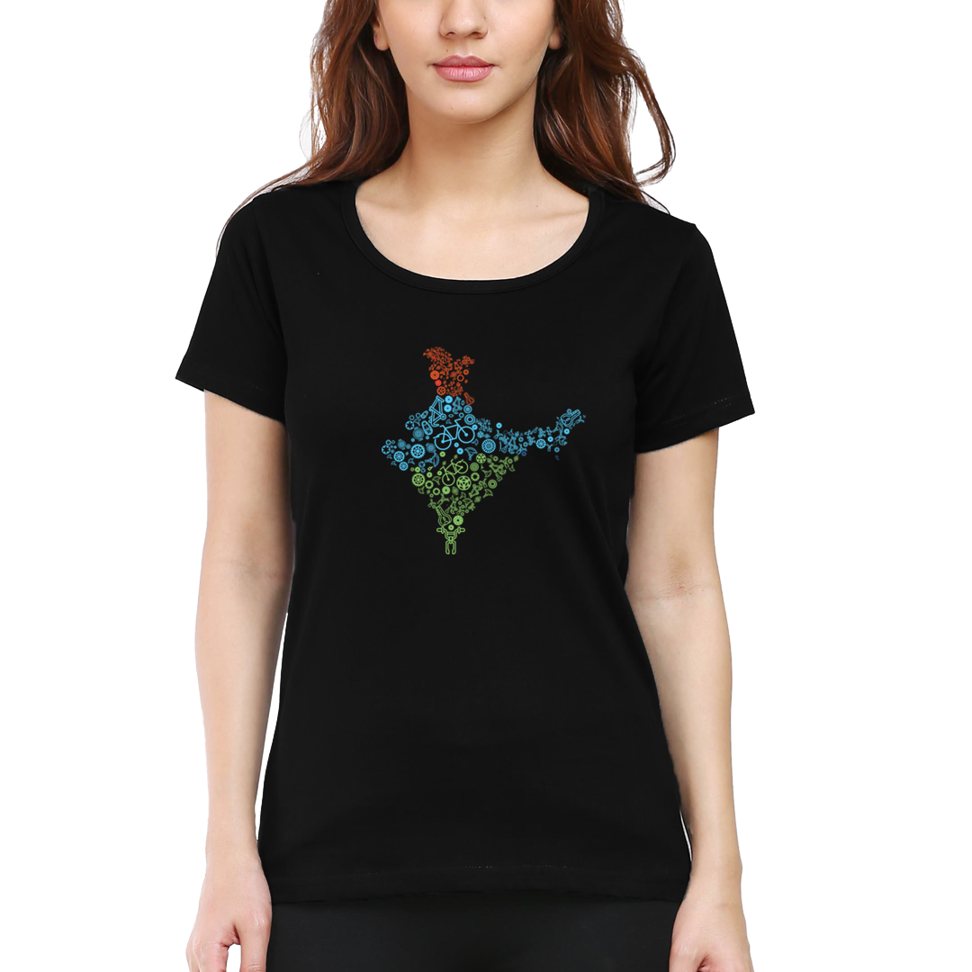 Cyclop Women's  India Cycling T-Shirt - Cyclop.in