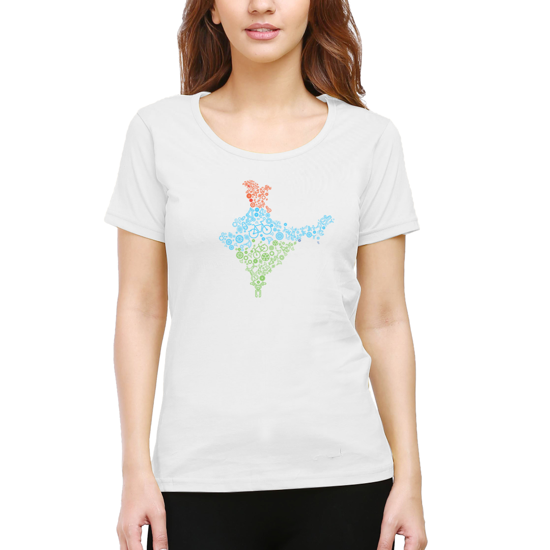 Cyclop Women's  India Cycling T-Shirt - Cyclop.in