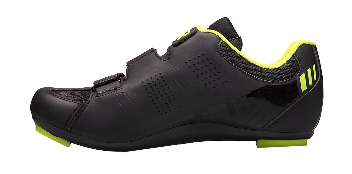 FLR F-15 High Performance Shoes - Black/N.Yellow - Cyclop.in