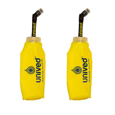 Unived Soft Flask With Straw, Collapsable Hydration Water Bottle, 600ml - Cyclop.in