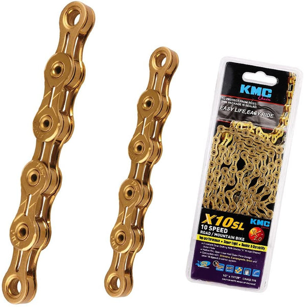 Buy KMC X10 Gold Chain 10 Speed from India s Largest Cycling