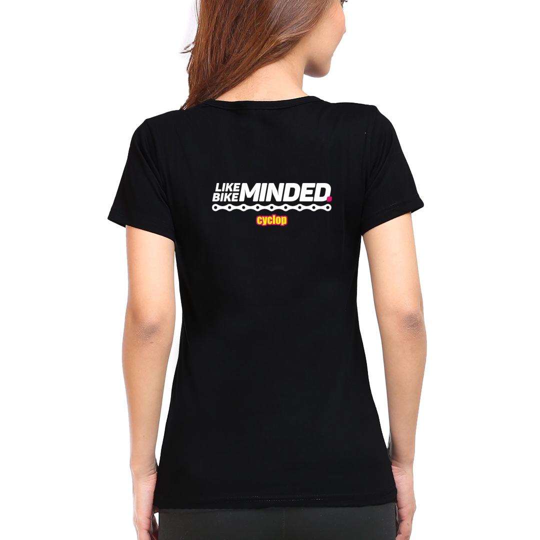Cyclop Women's  Like-Minded Bike-Minded Cycling T-Shirt - Cyclop.in