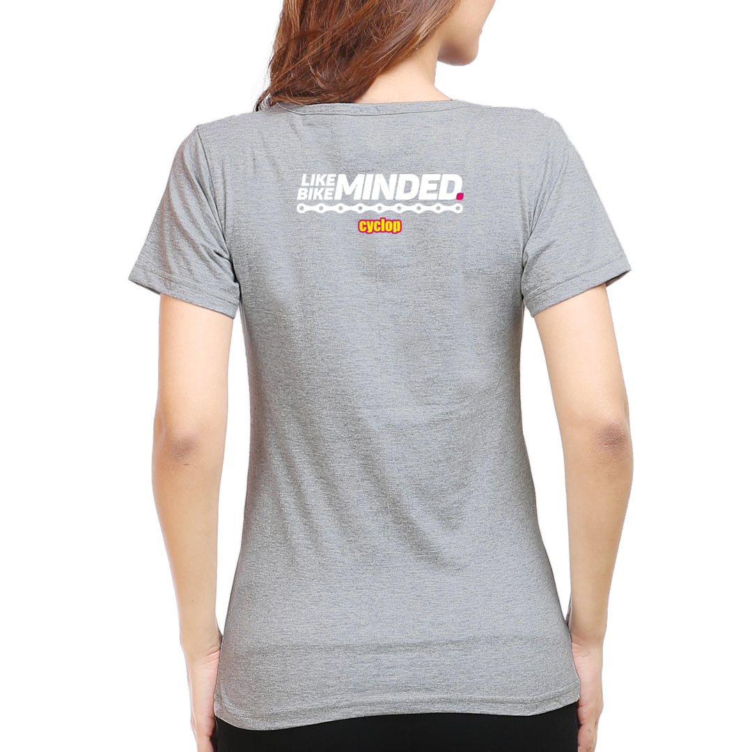 Cyclop Women's  Like-Minded Bike-Minded Cycling T-Shirt - Cyclop.in