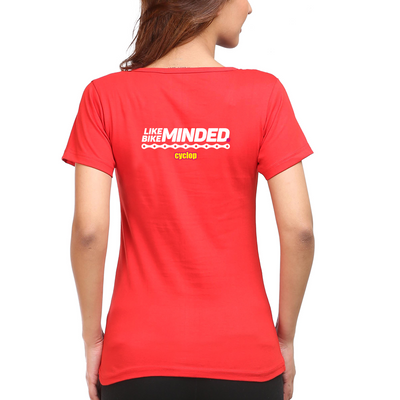 Cyclop Women's  Like-Minded Bike-Minded Cycling T-Shirt - Cyclop.in