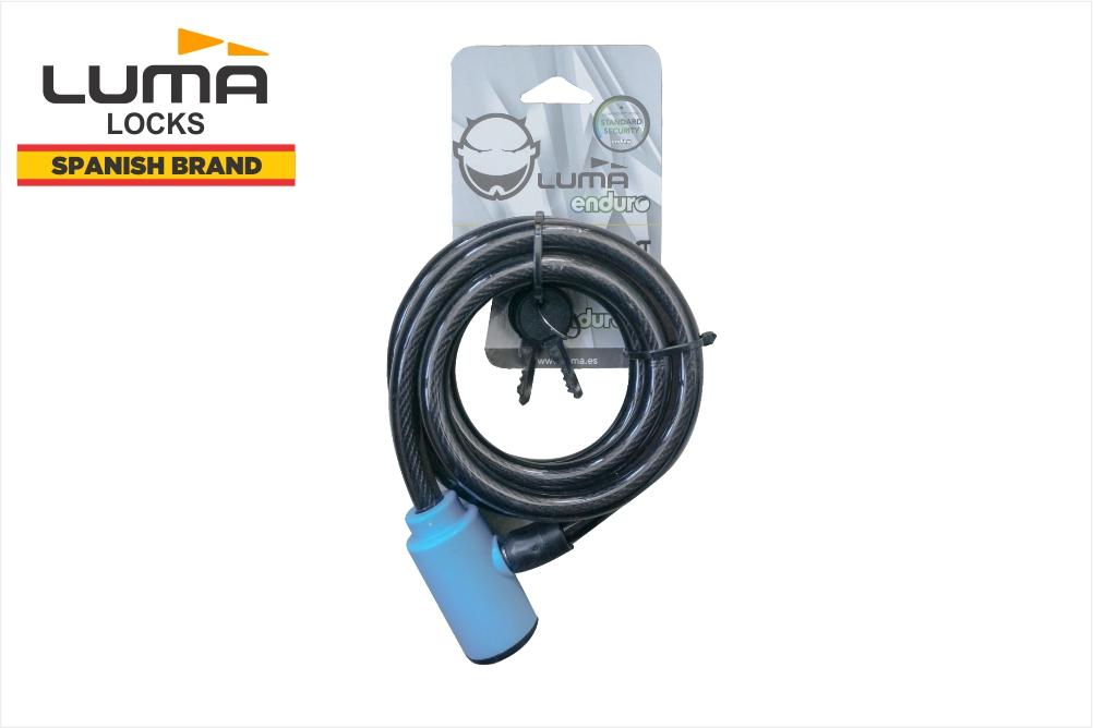Luma Enduro 7334 Cable Bicycle Lock 65cm Blue - Cyclop.in