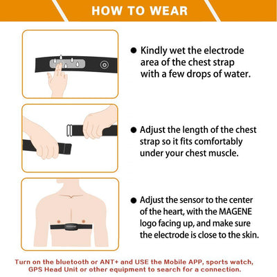 Magene H64 Dual Protocol Heart Rate Sensor - Cyclop.in