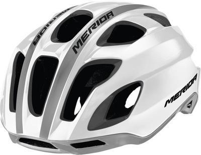 Merida Team Race AR3 Cycle Helmet | Glossy White Grey - Cyclop.in