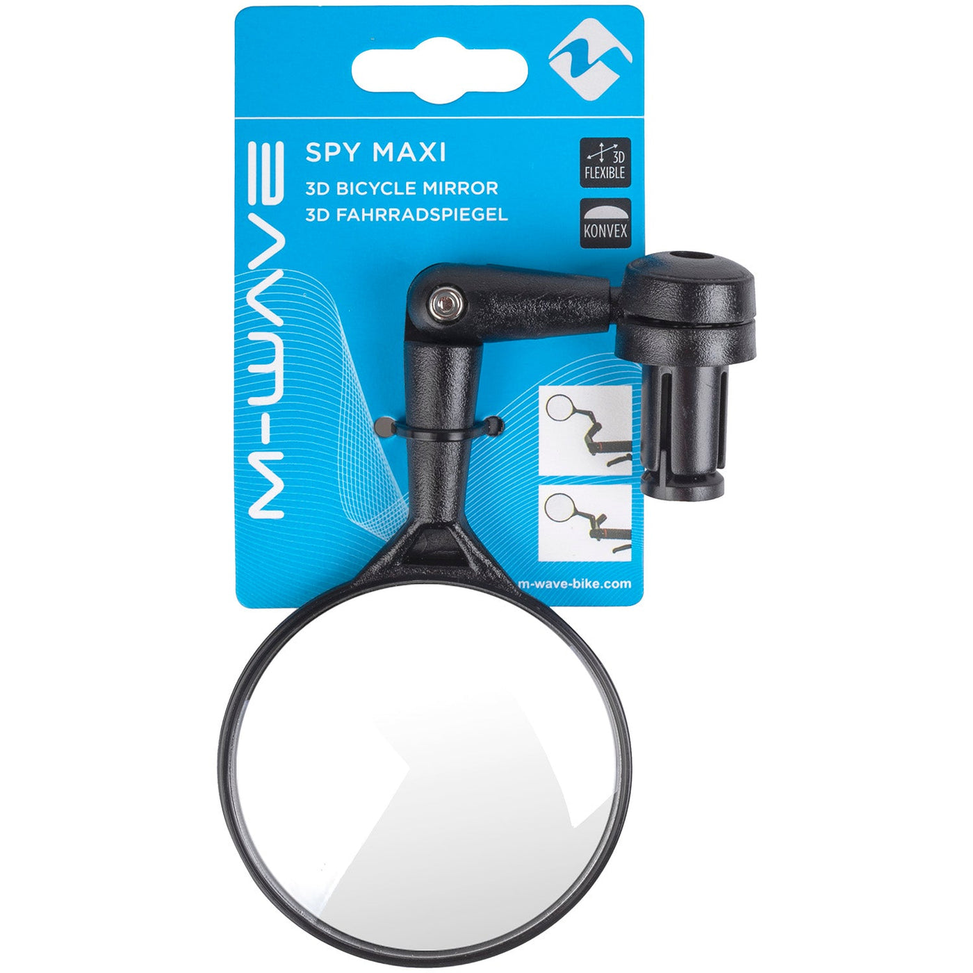 M-Wave Spy Maxi 3D Bicycle Mirror - Cyclop.in