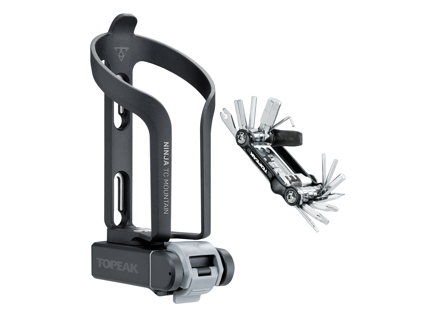 Topeak Ninja TC Mountain Bottle Cage with Multitool - Cyclop.in