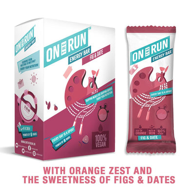 OnTheRun Fig and Date, Box of 6 Bars - Cyclop.in