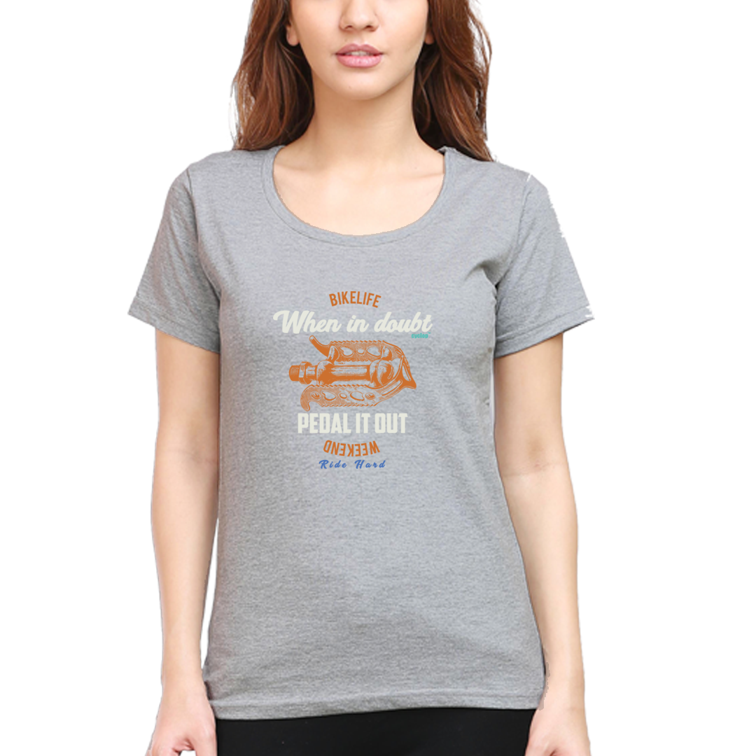 Cyclop Women's  Pedal It Out Cycling T-Shirt - Cyclop.in