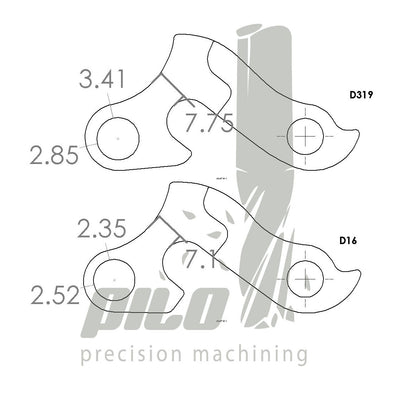 Pilo D16 Derailleur Hanger - Cyclop.in