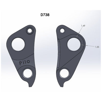 Pilo D738 Derailleur Hanger - Cyclop.in