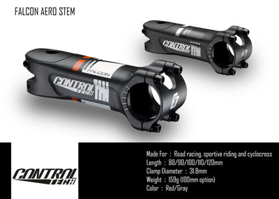 Controltech Falcon Aero Alloy -8° Stem - Cyclop.in