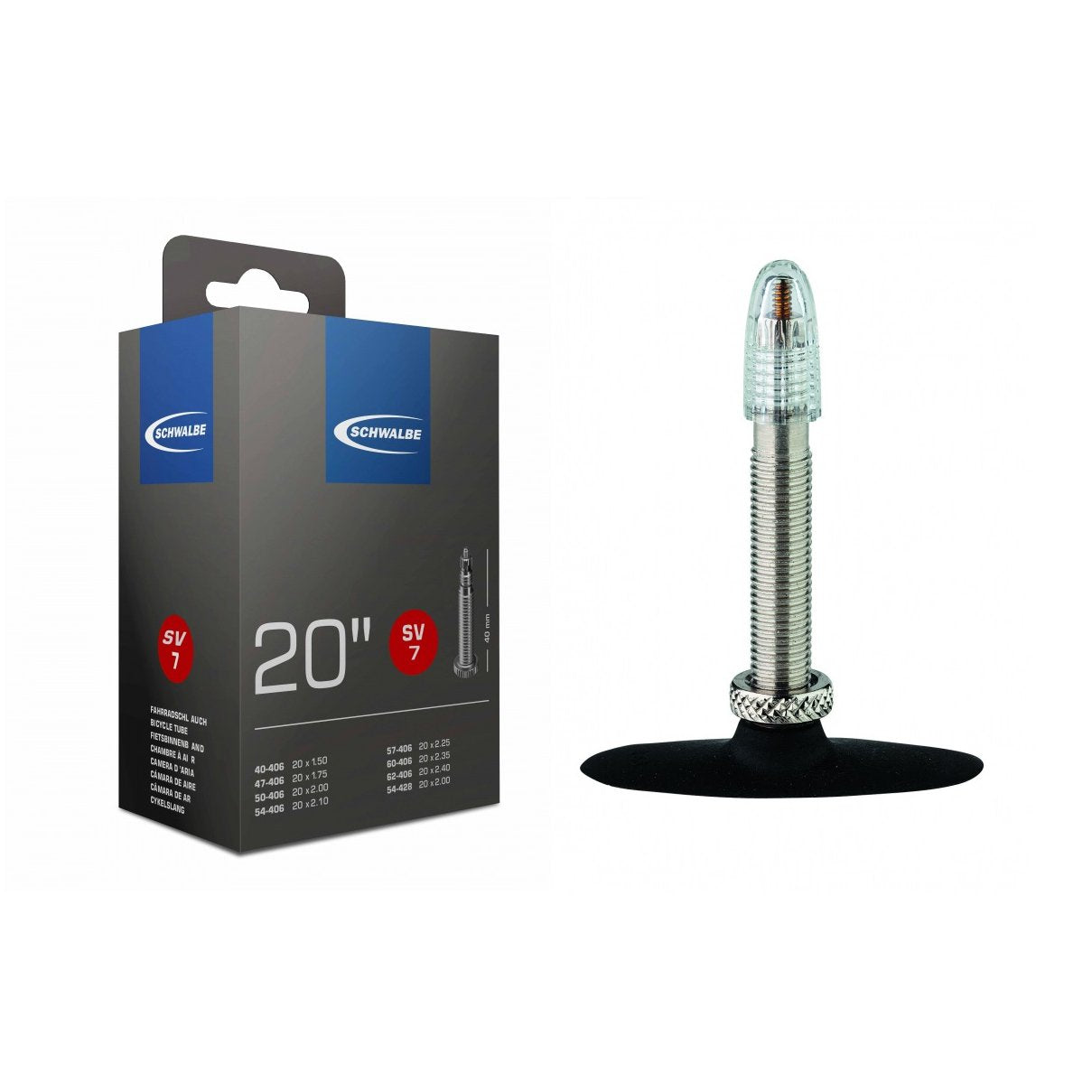 Schwalbe 20 Tube Sv7 20 X 150 235 Presta Valve Tube - Cyclop.in