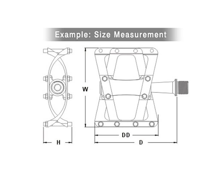 MDH PCB03 City Alloy Pedal - Cyclop.in