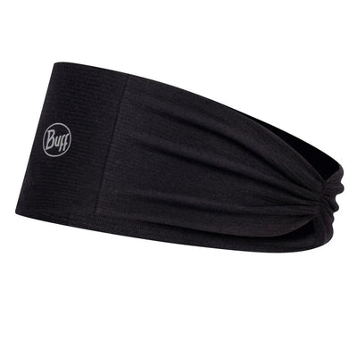 BUFF® CoolNet® UV+ Tapered Headband (Solid Black) - Cyclop.in