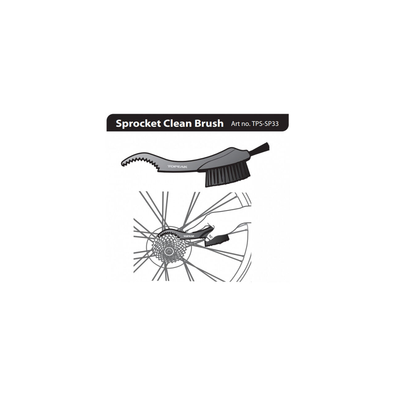 Topeak Sprocket Clean Brush - Cyclop.in