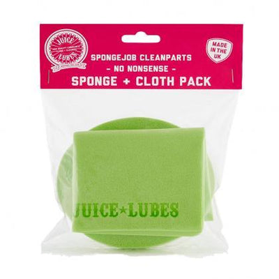 Juice Sponge Job Clean Parts-Sponge & Cloth Pack - Cyclop.in