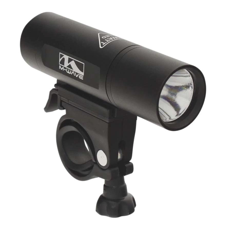 M-Wave Apollon A 1.2 3 Watt Front Light With Aluminium Housing 1 White Led - Black - Cyclop.in