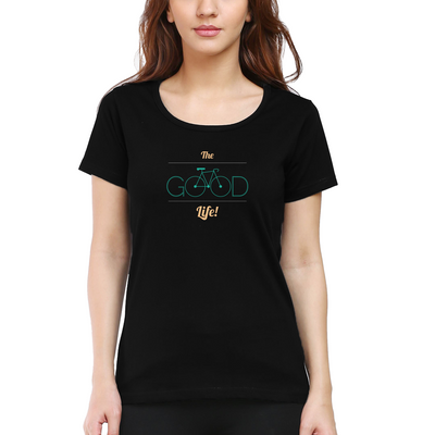 Cyclop Women's  The Good Life Cycling T-Shirt - Cyclop.in