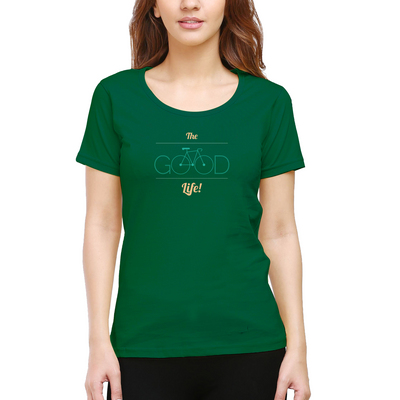 Cyclop Women's  The Good Life Cycling T-Shirt - Cyclop.in