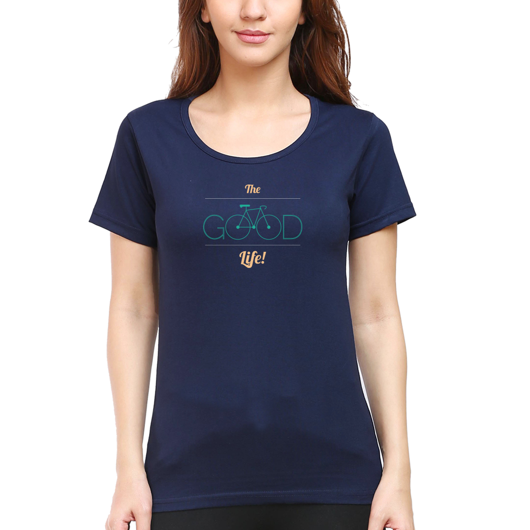 Cyclop Women's  The Good Life Cycling T-Shirt - Cyclop.in