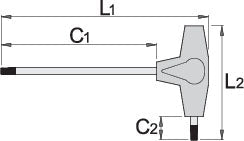 Unior T-Handle Hex Wrench - Cyclop.in