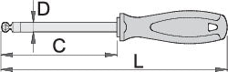 Unior Ball-End Hex Screwdriver TBI - Cyclop.in