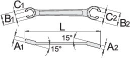 Unior Offset Open Ring Wrench - Cyclop.in