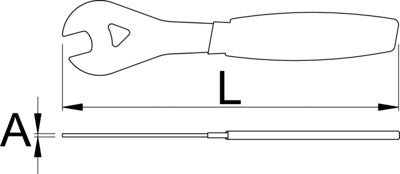 Unior Cone Wrench - Single Sided - Cyclop.in