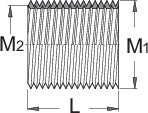Unior Left Pedal Thread Insert 10 Pieces Set 5/8Lx24 - Cyclop.in