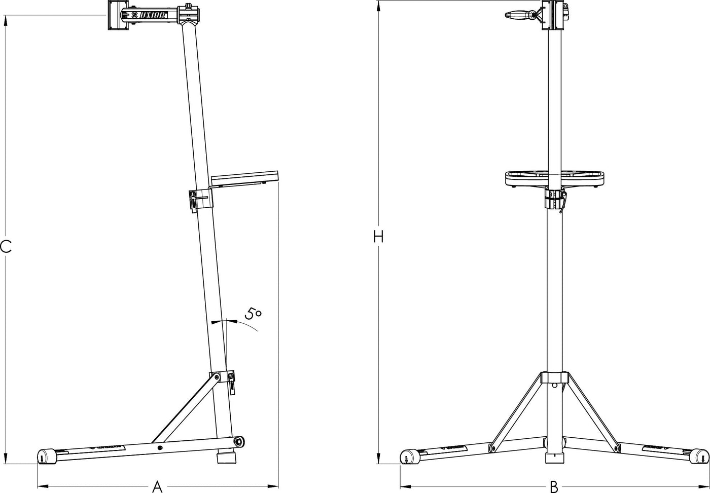 Unior Bikegator+ Repair Stand, Auto Adjustable - Cyclop.in