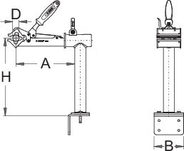 Unior Wall Or Bench Mount Clamp, Auto Adjustable - Cyclop.in