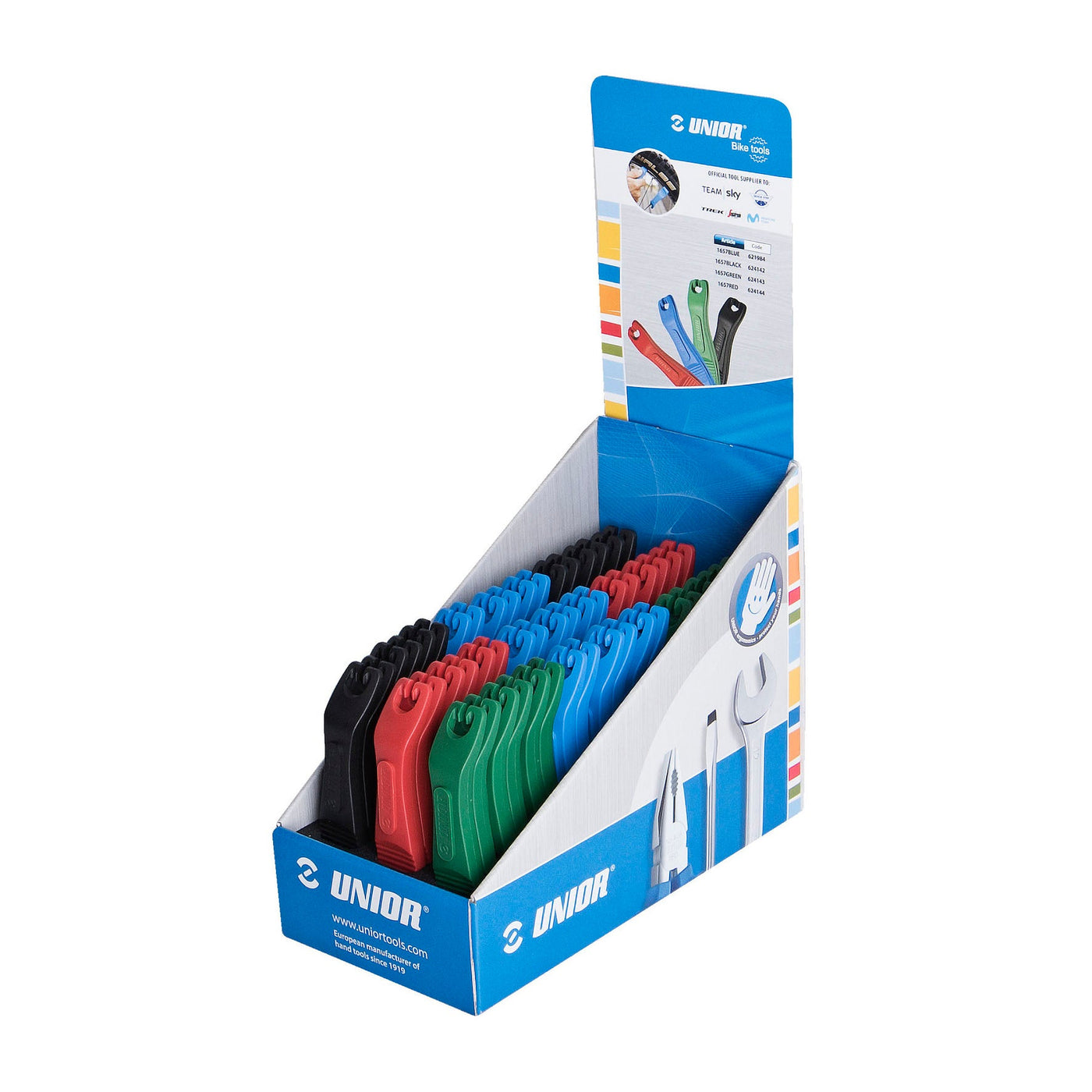 Unior Set Of Tire Levers In A Box, 27 Pairs 27 Pcs - Cyclop.in