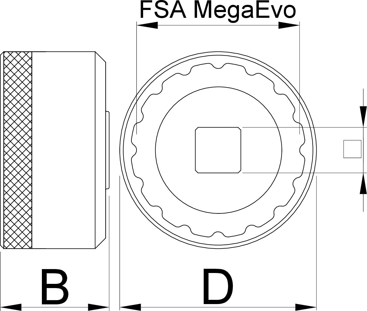 Unior Bottom Bracket Socket Megaevo - Cyclop.in