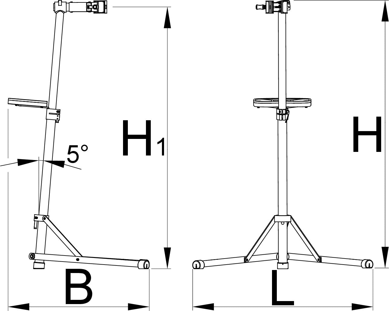 Unior Bikegator Repair Stand, Quick Release - Cyclop.in