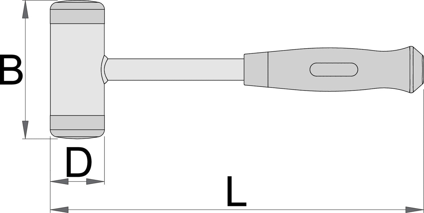 Unior Dead Blow Hammer 55 - Cyclop.in